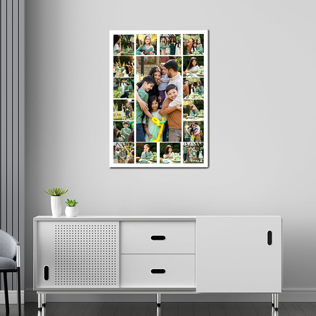 Cuadro Personalizado 50x70 cm con 17 Fotos