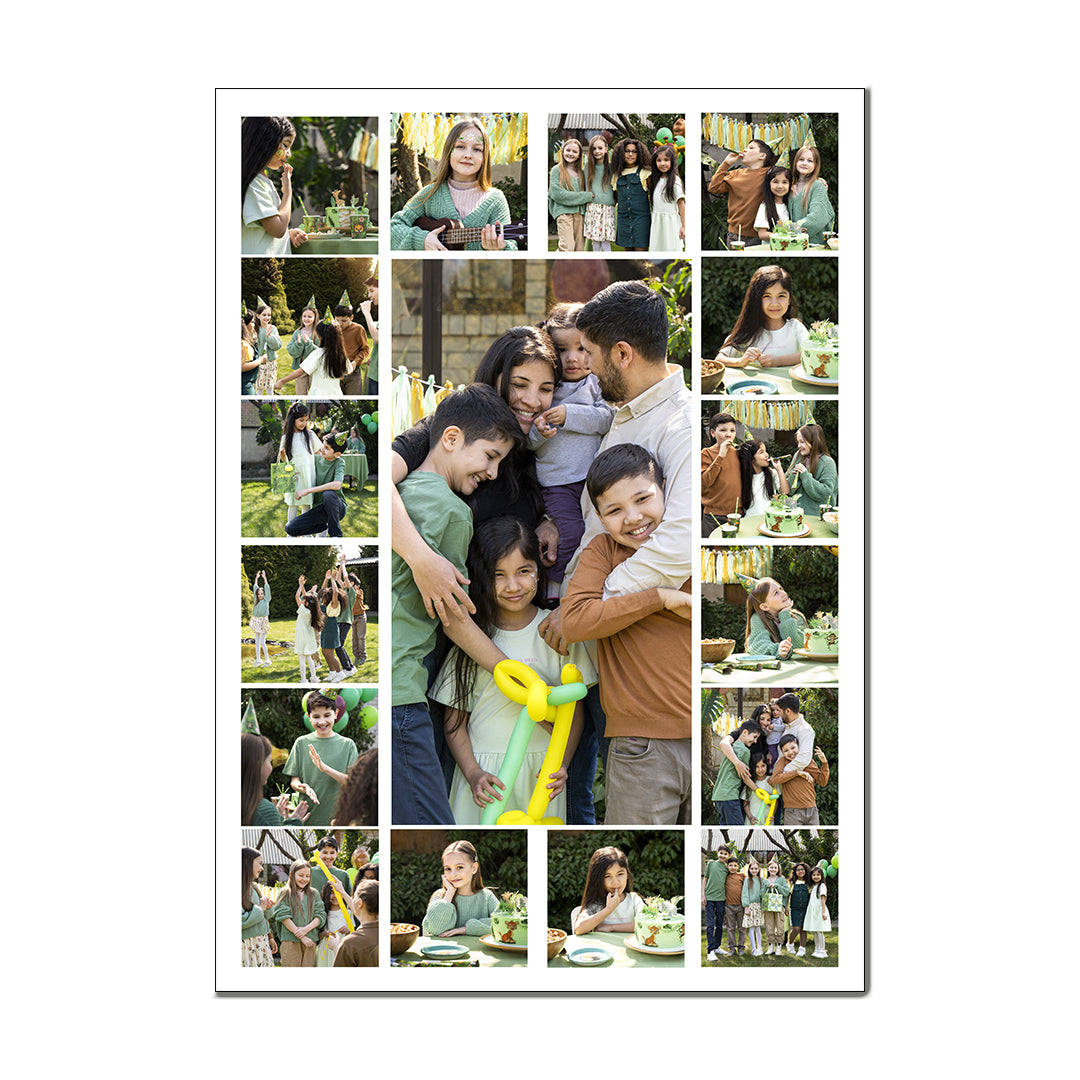 Cuadro Personalizado 50x70 cm con 17 Fotos