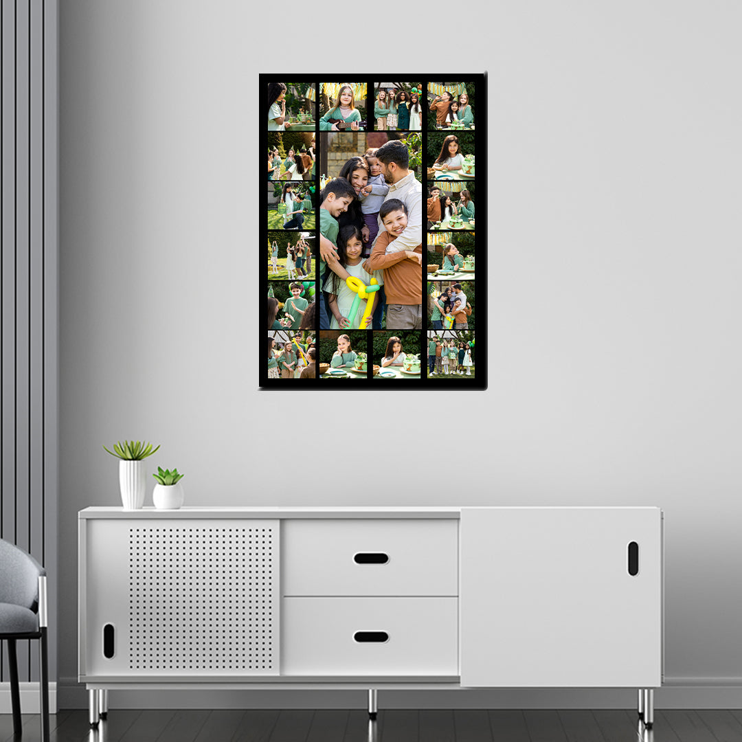 Cuadro Personalizado 70x100 cm con 17 Fotos