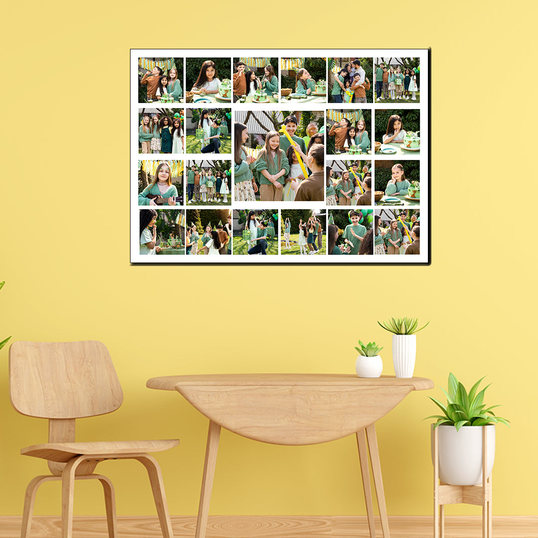 Cuadro Personalizado 70x50 cm con 21 Fotos