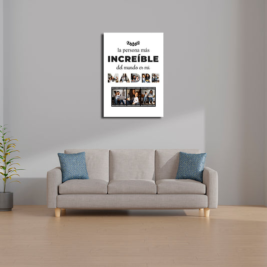 Cuadro Personalizado para Mamá Blanco