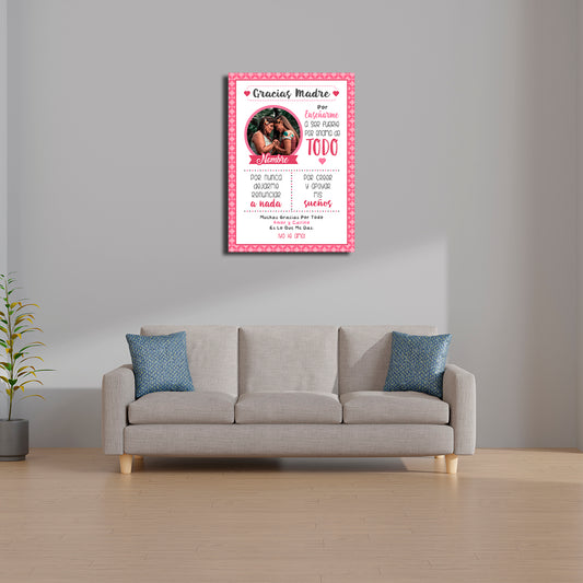 Cuadro Personalizado para Mamá con Mensaje