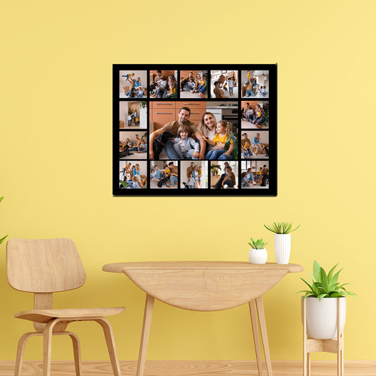 Cuadro Personalizado 50x40 cm con 15 Fotos