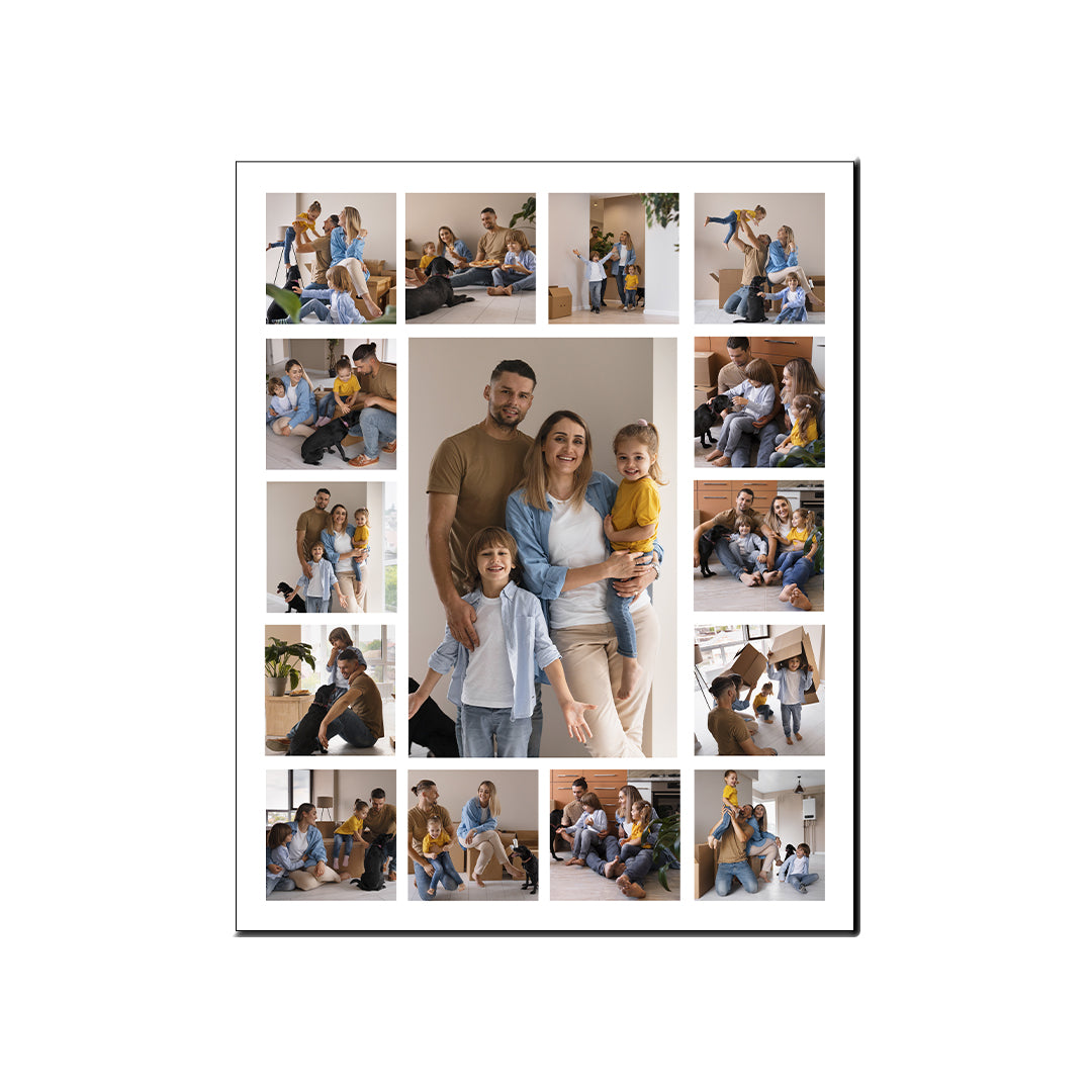 Cuadro Personalizado 40x50 cm con 15 Fotos