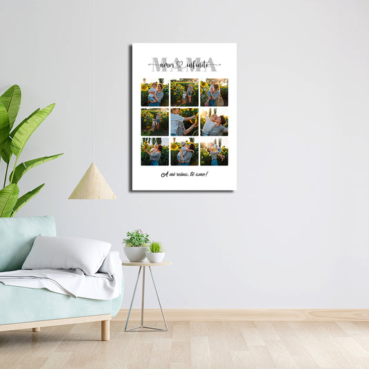 Cuadro Personalizado para Mamá con 9 fotos