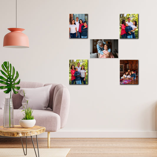 Combo 5 Cuadros Personalizados 15x20 Pequeños