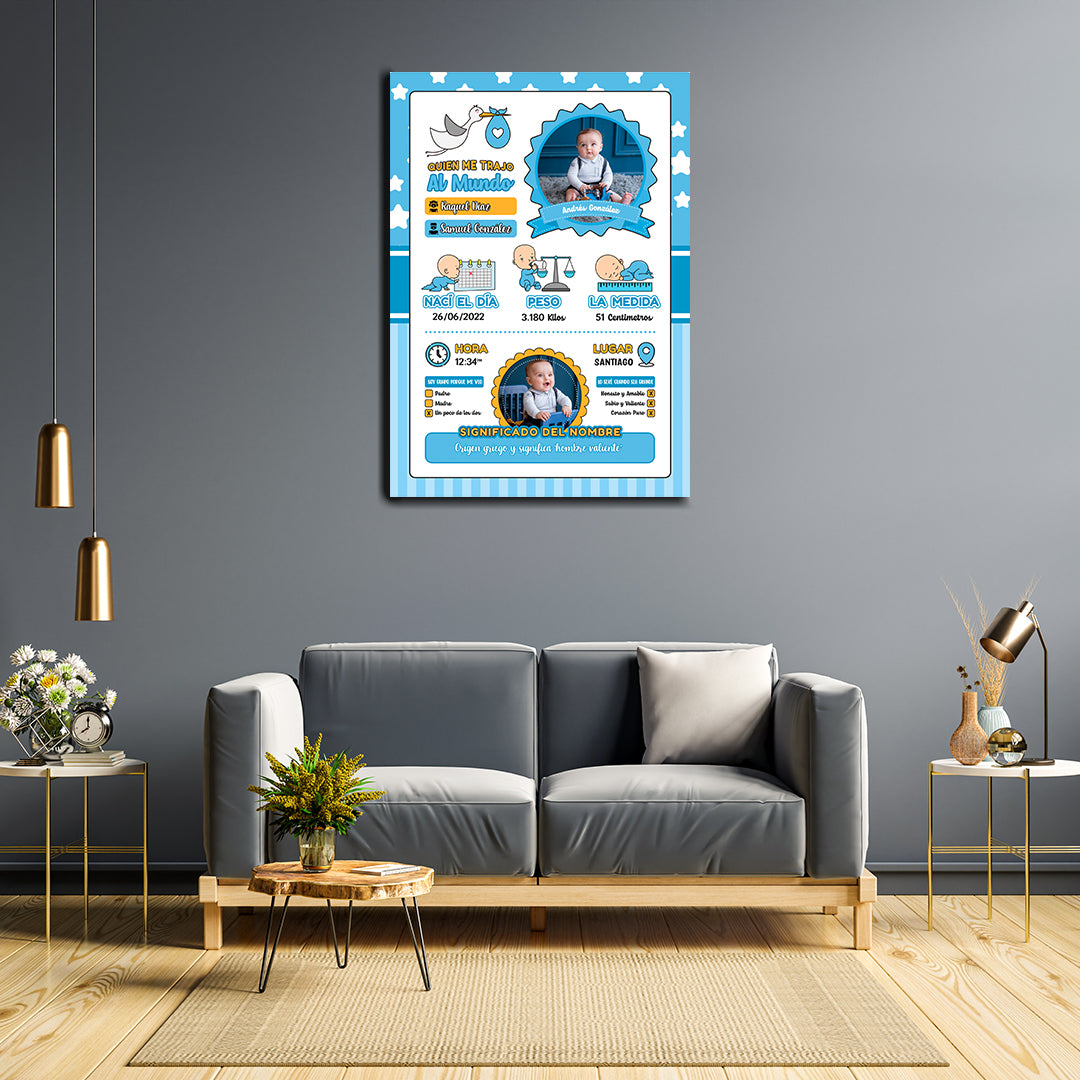 Cuadro Personalizado Bebés (PAGO CONTRA ENTREGA)