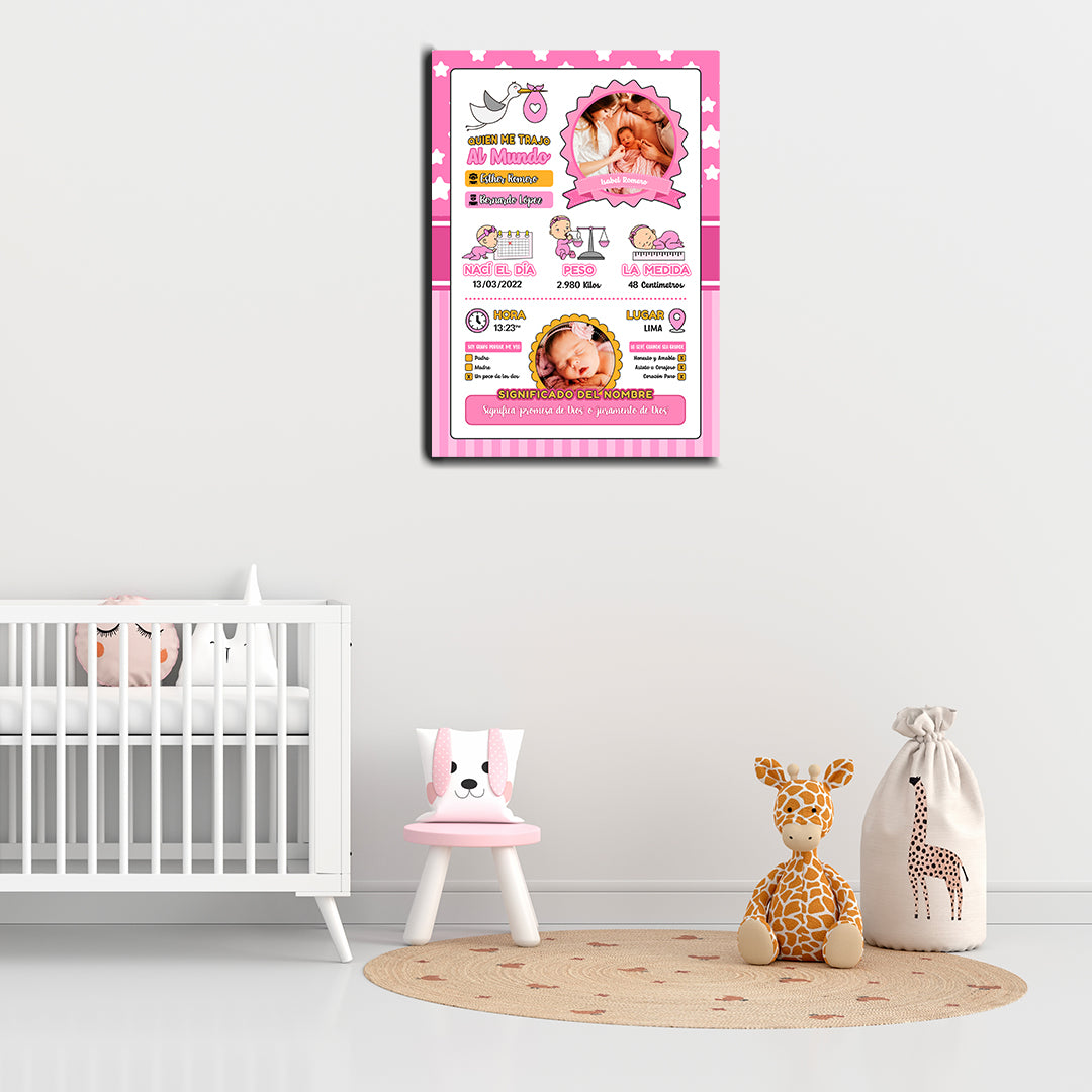 Cuadro Personalizado Bebés (PAGO CONTRA ENTREGA)