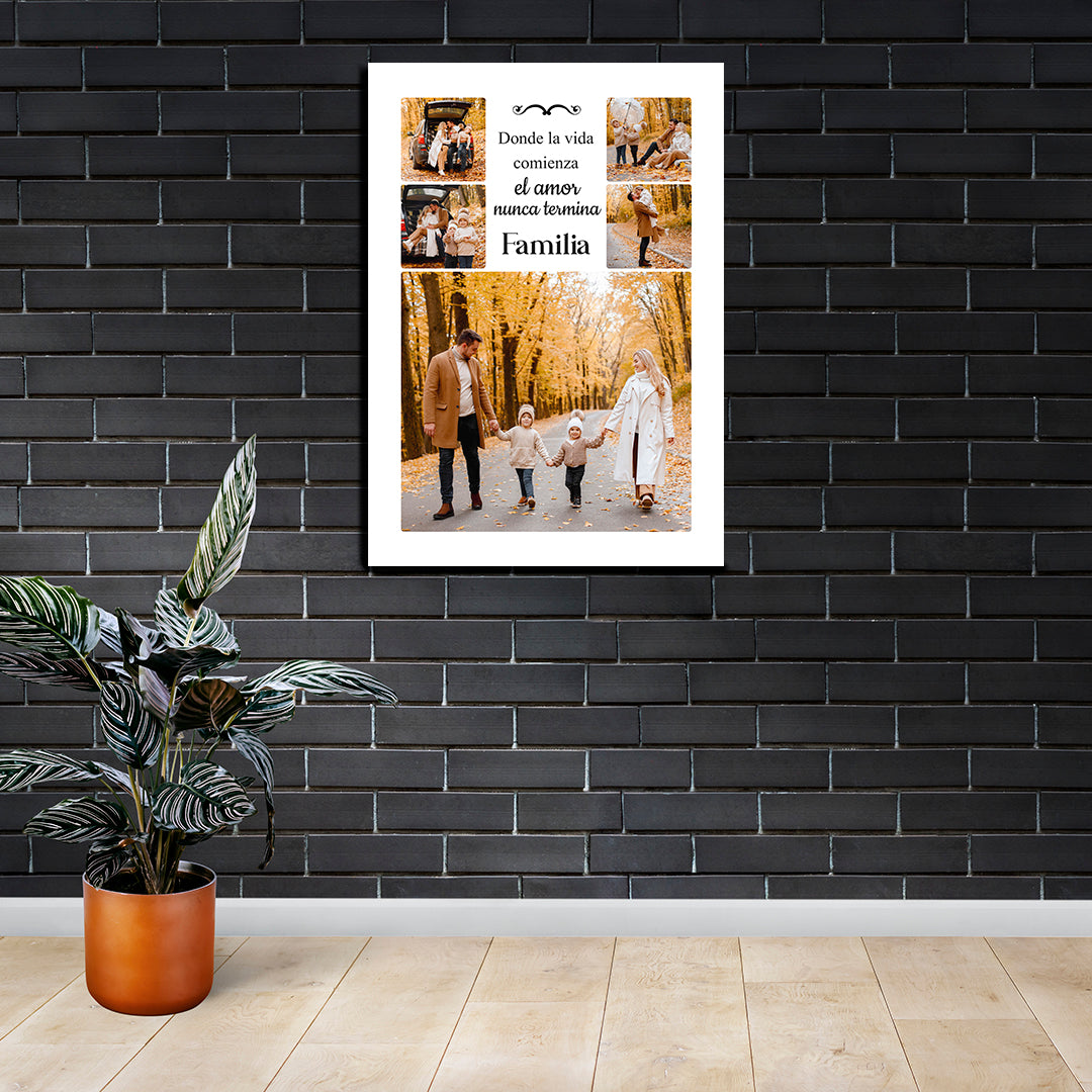 Cuadro Personalizado Familiar (Envío gratis y pago contra entrega)