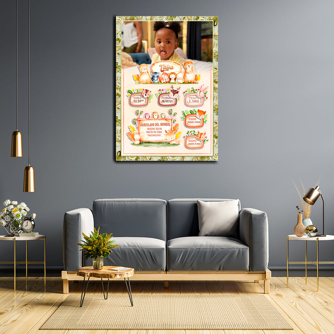 Cuadro Personalizado Bebés (PAGO CONTRA ENTREGA)