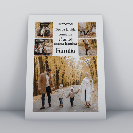 Cuadro Personalizado Familiar (EnvĂo gratis y pago contra entrega)