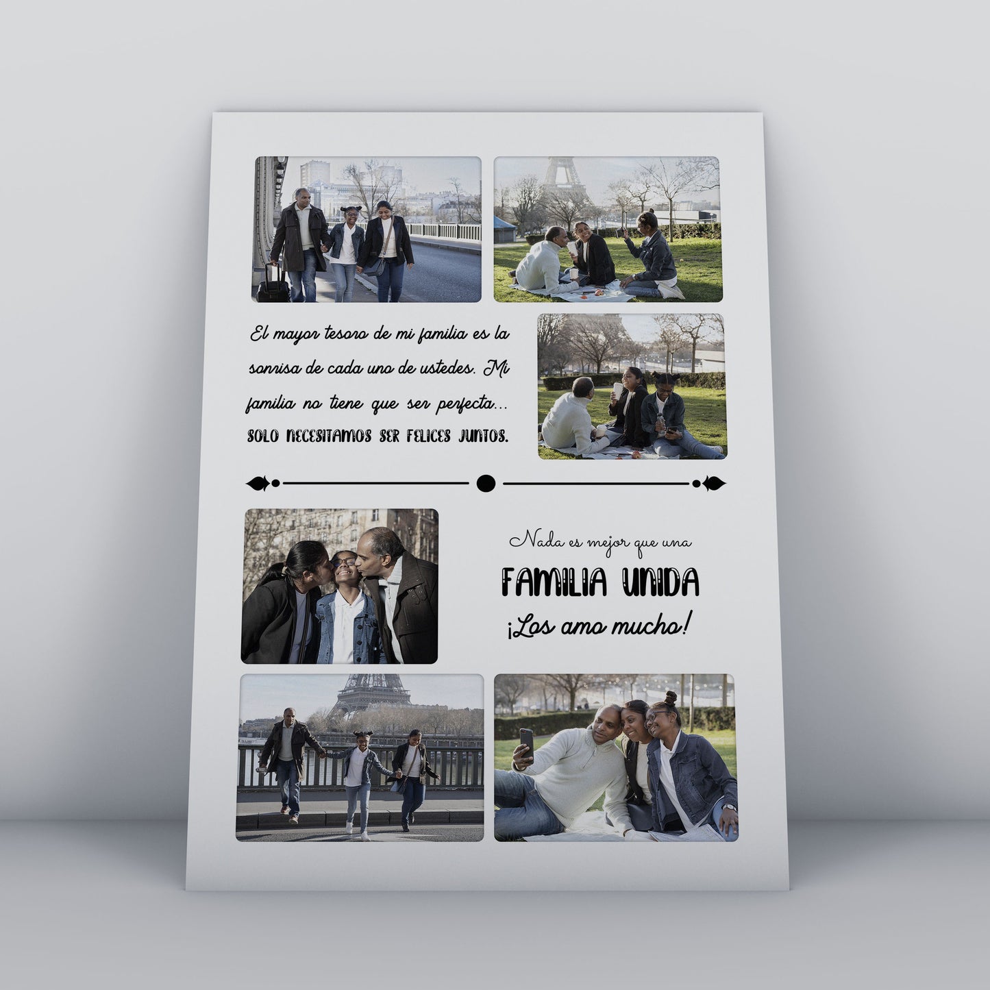 Cuadro Personalizado Familiar (Envío gratis y pago contra entrega)