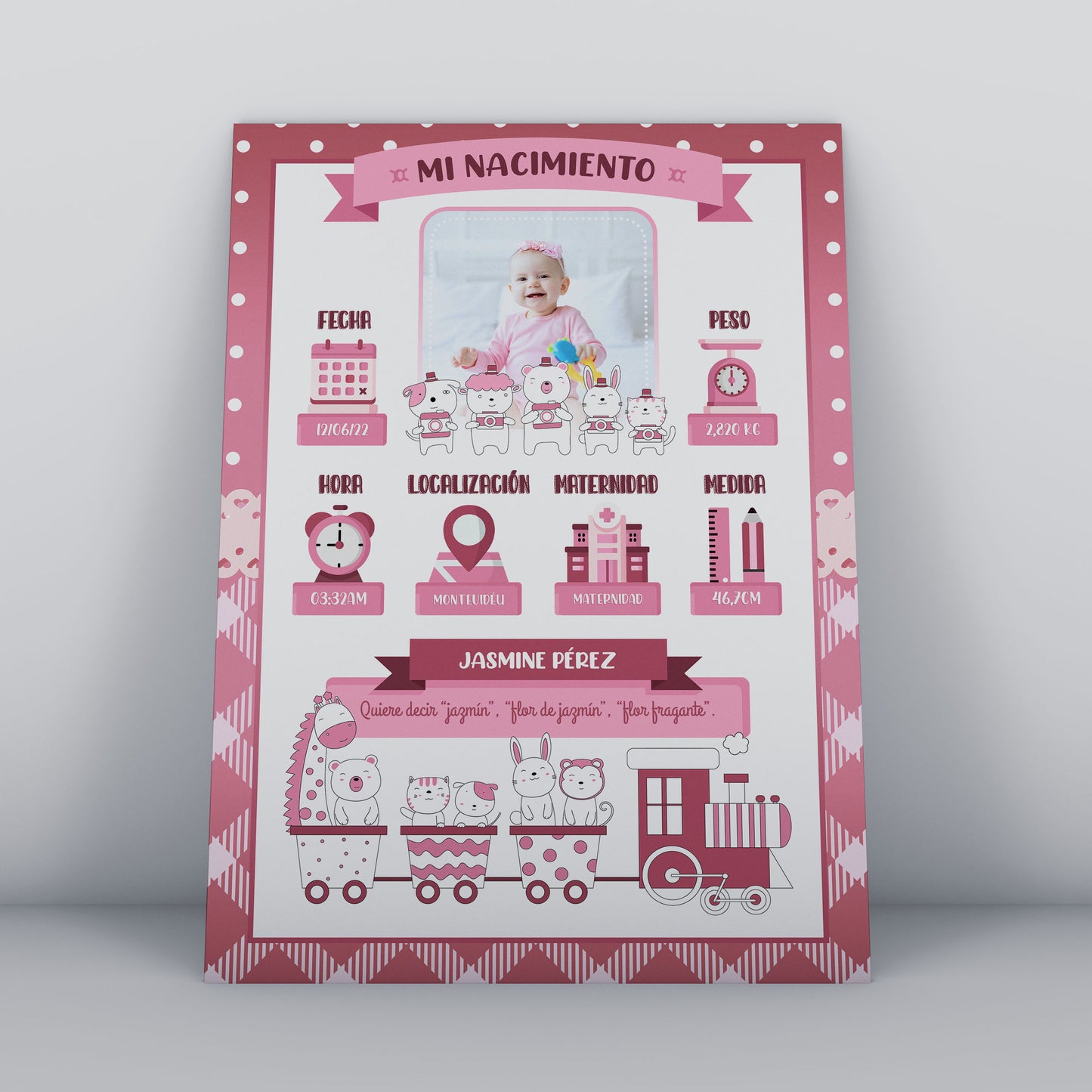 Cuadro Personalizado Bebés (PAGO CONTRA ENTREGA)