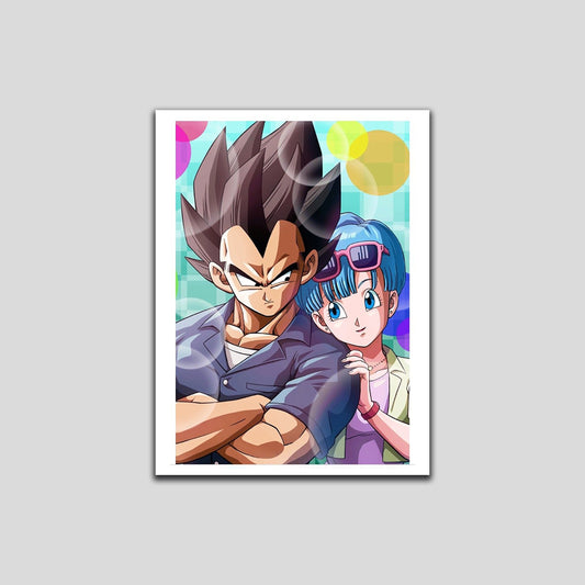 Cuadro Dragon Ball Bulma y Vegeta (Envío gratis y pago contra entrega)