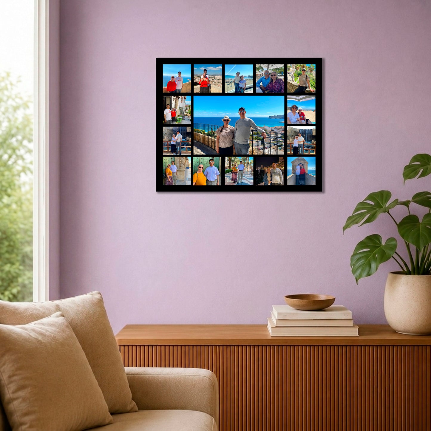 Cuadro Personalizado con 15 Fotos | 50X40 cm