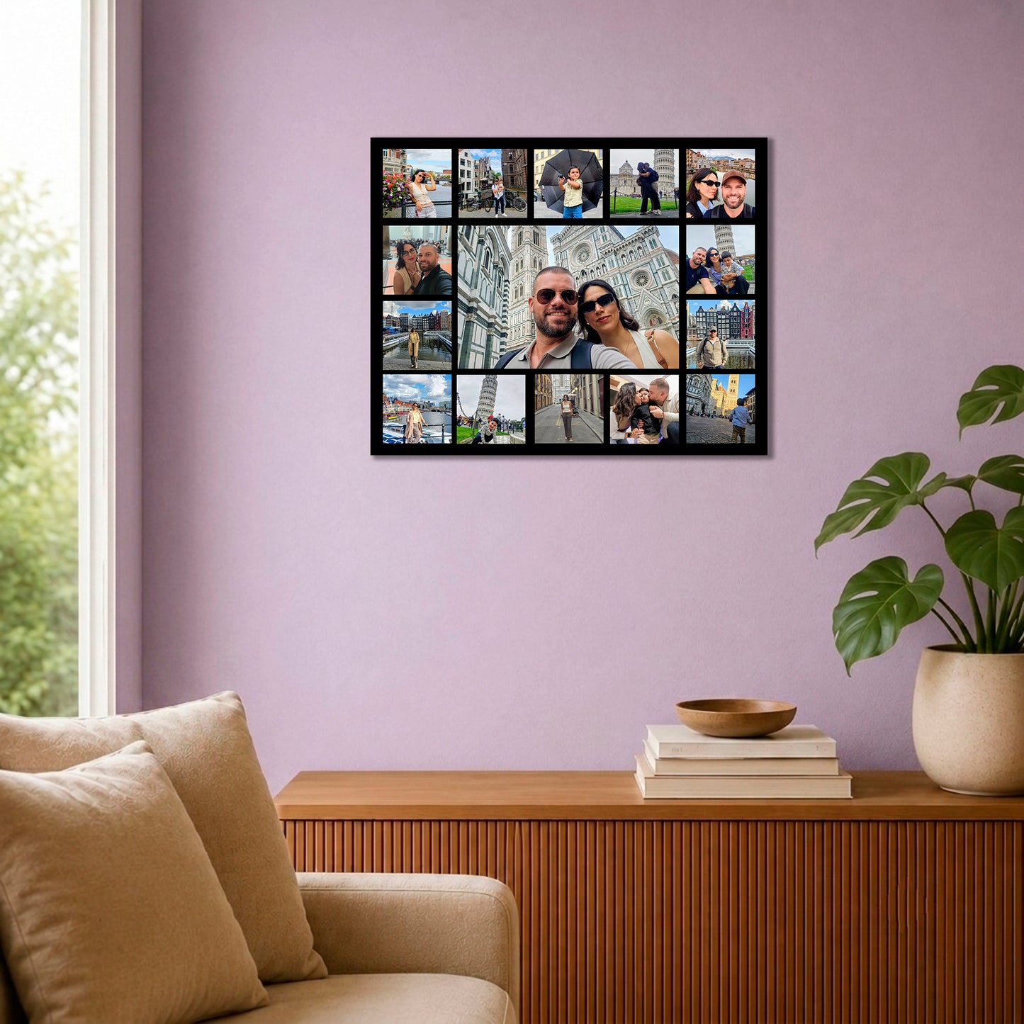 Cuadro Personalizado con 15 Fotos | 50X40 cm