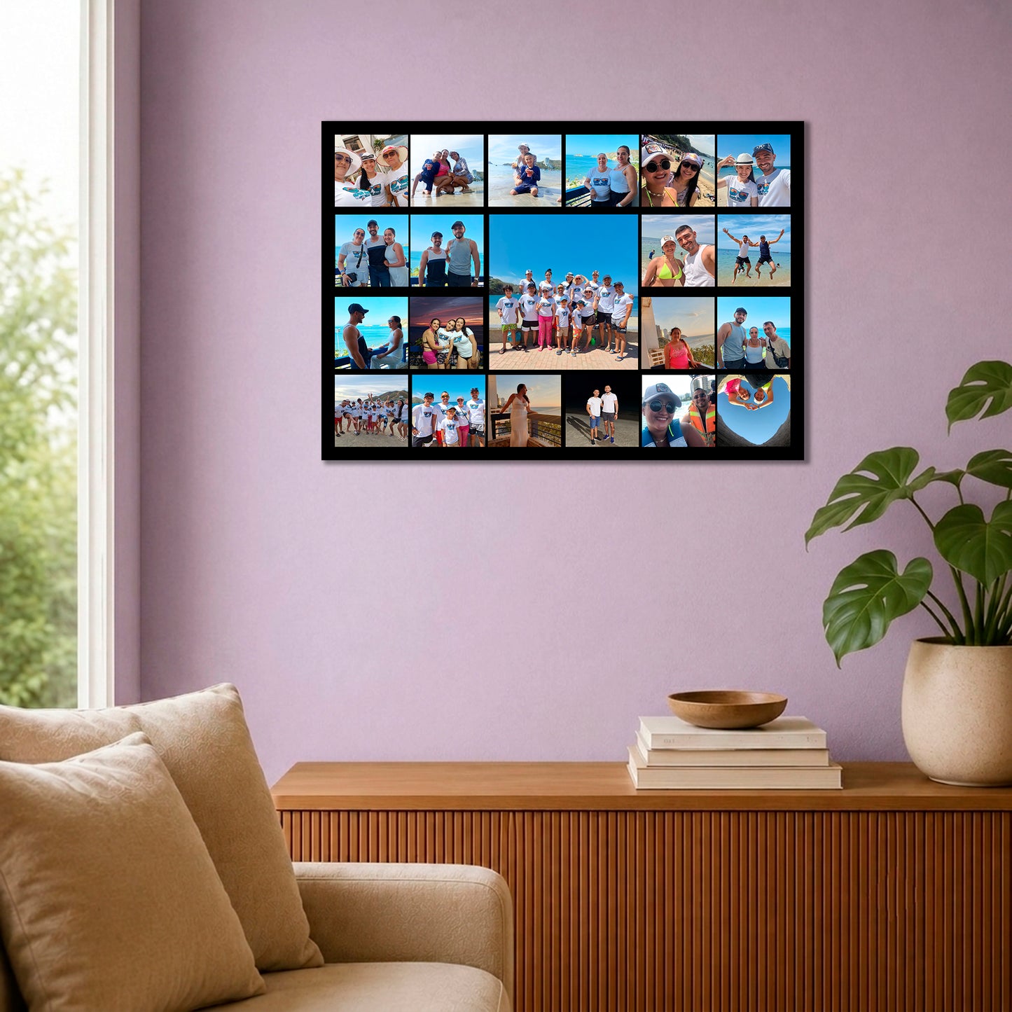 Cuadro Personalizado con 21 Fotos | 50x70 cm